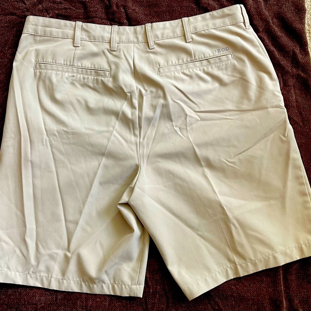 Izod Golf Solid Flat Front Shorts - image 2
